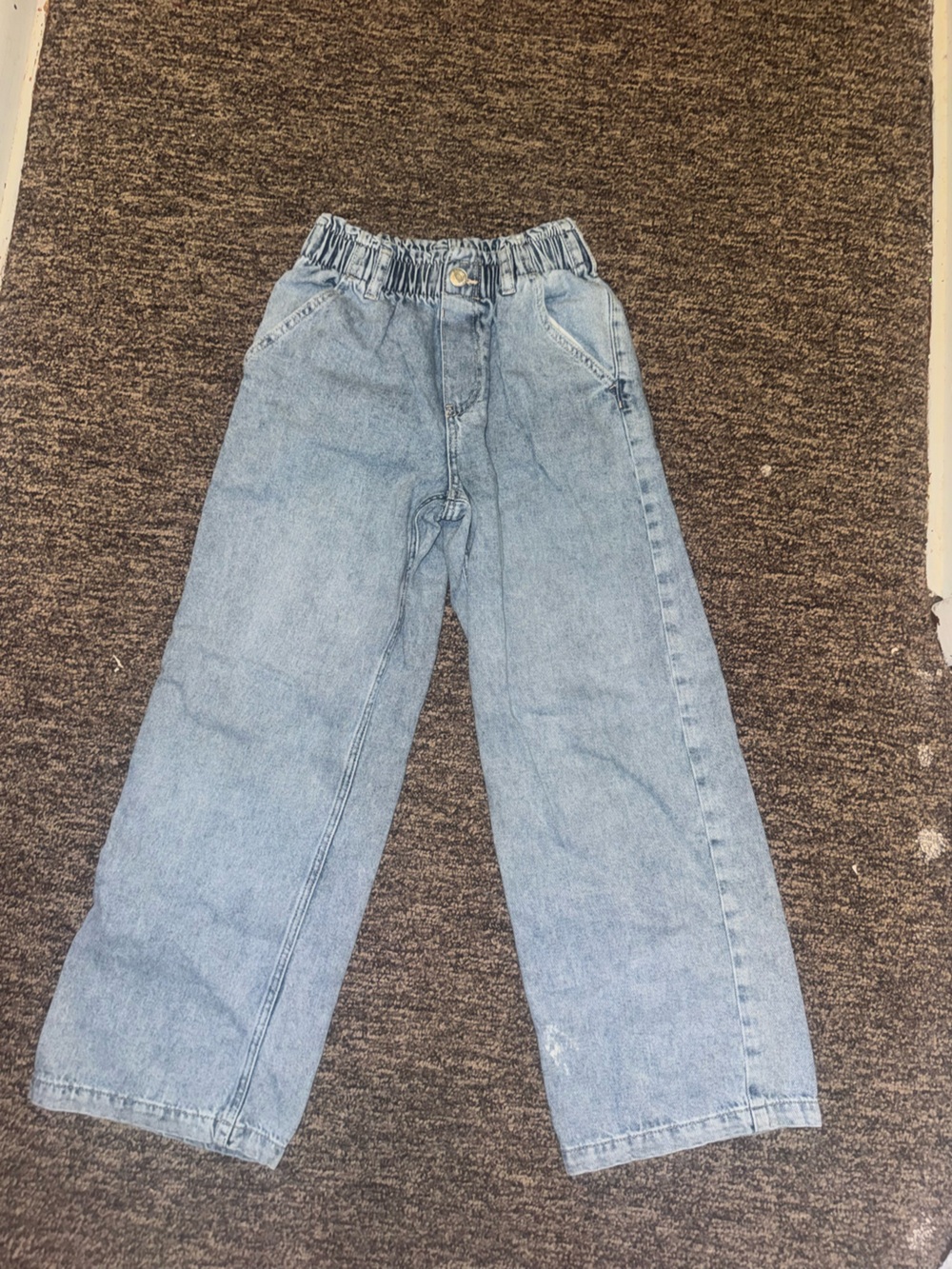H&M Light Blue Elastic Waist Denim Jeans - Kids